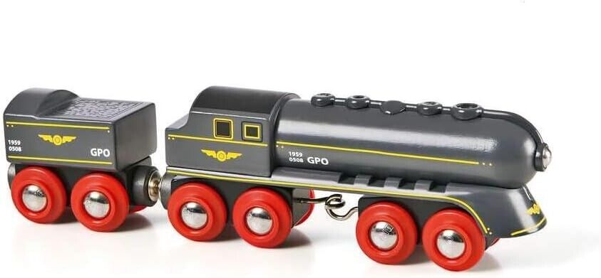 BRIO 33697 World Speedy Bullet Engine Train Toy For Kids Age 3 Years Up, Multico