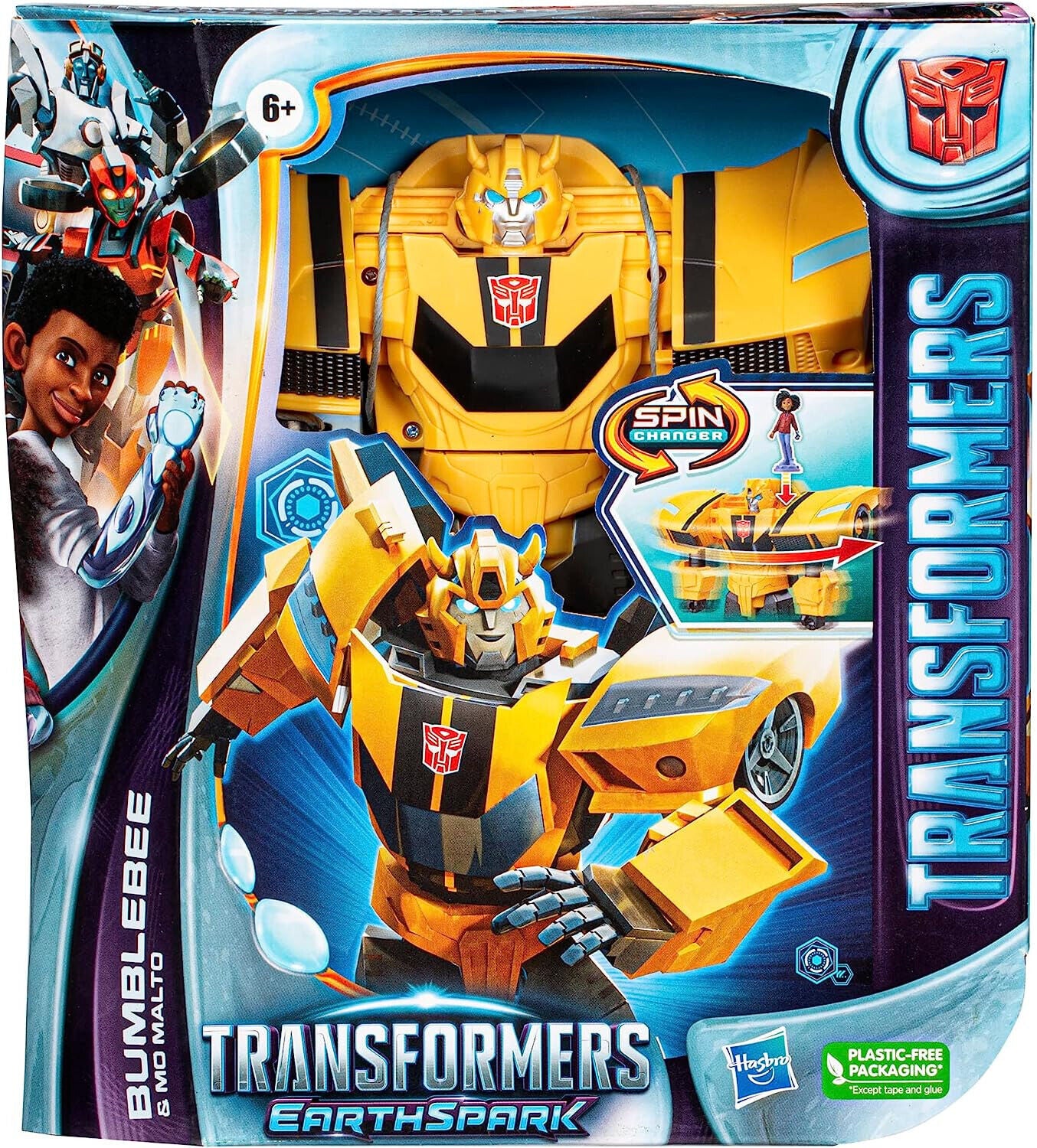 Bumblebee Transformers Earthspark Spin Action Figure Robot - New in Box