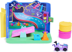 Gabby's Dollhouse 6064149 Purr-ific Play Room with Carlita Car, Accessories