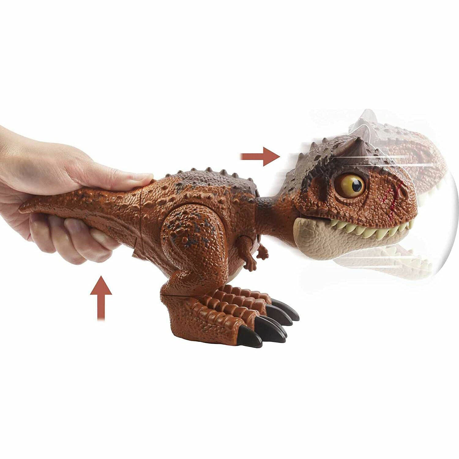 New Jurassic World Camp Cretaceous Wild Chompin' Carnotaurus Toro Toy Figure