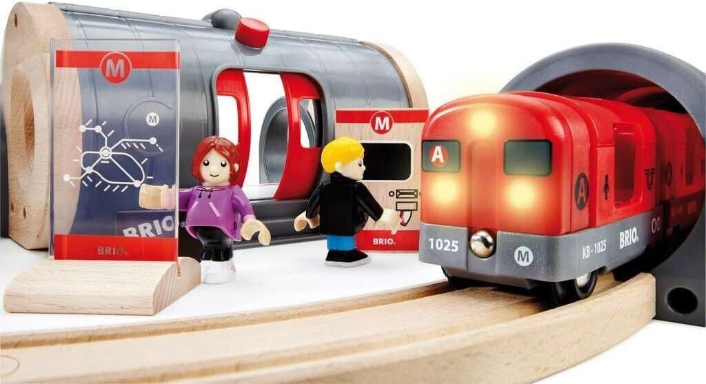 BRIO World Metro Train Set for Kids Age 3 Years Up - Compatible with all BRIO