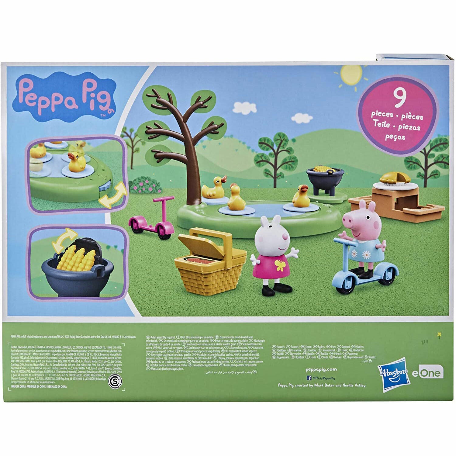 New Peppa Pig Picnic Playset - Peppa's Adventures - Brand New