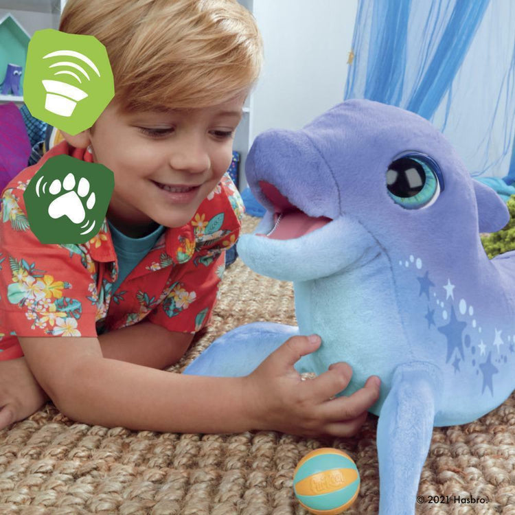 New furReal Dazzlin' Dimples Playful Dolphin - 80+ Sounds & Reactions!