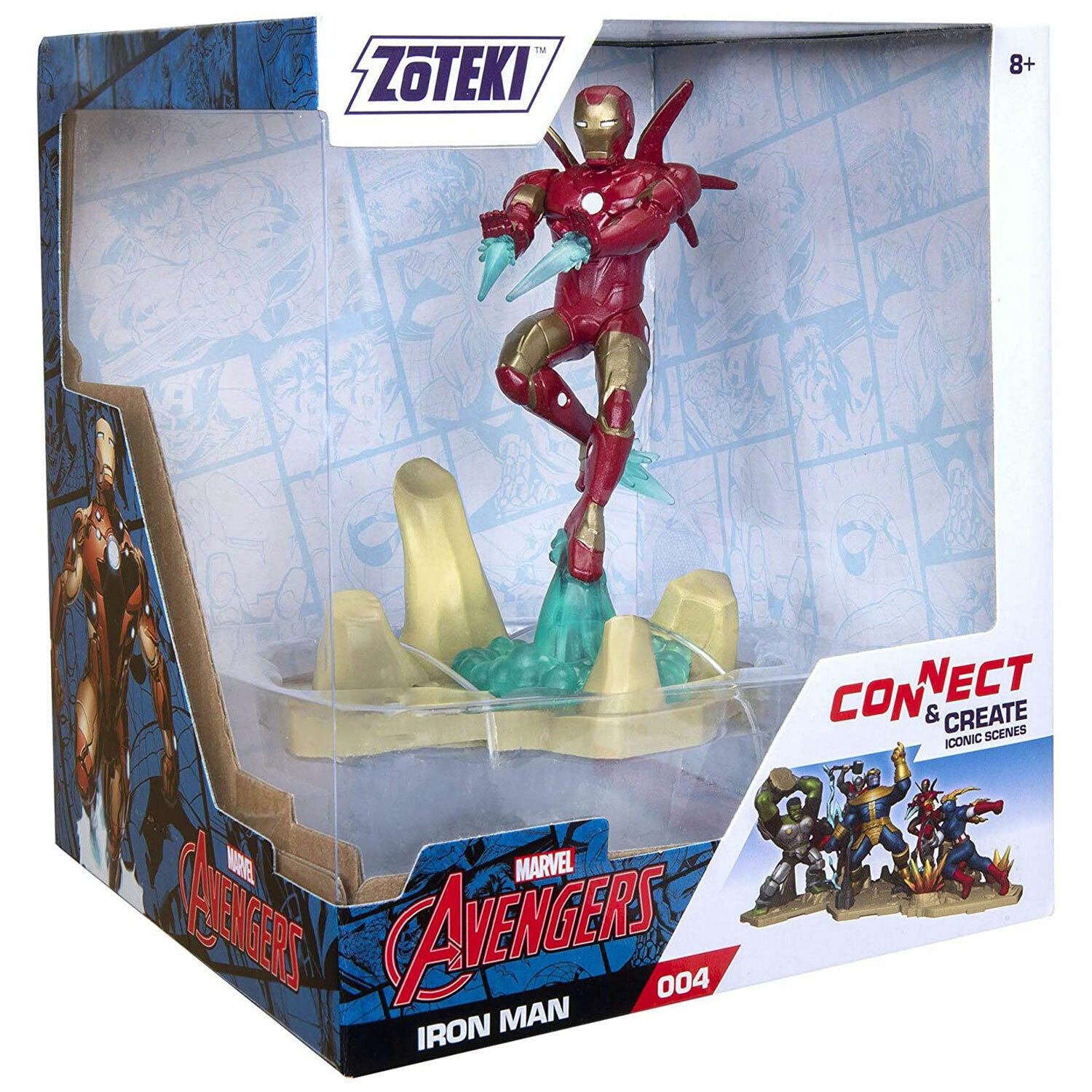 Zoteki Marvel Avengers Iron Man #004 Collectible Figure 4-Inch Series 1