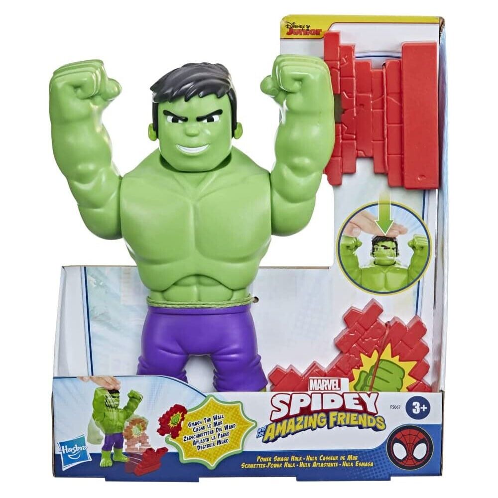 New Marvel Spidey & His Amazing Friends Power Smash Hulk Figure - Fast Shipping