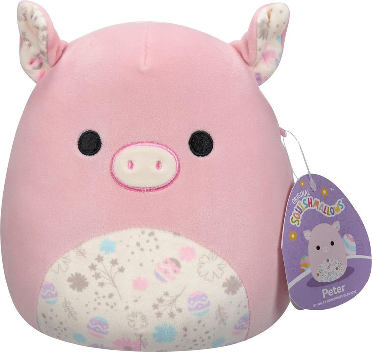 Squishmallows 2024 Easter Edition 7.5 Inch - Limited Edition Plush Bunny & Chick Peter-Pink Pig