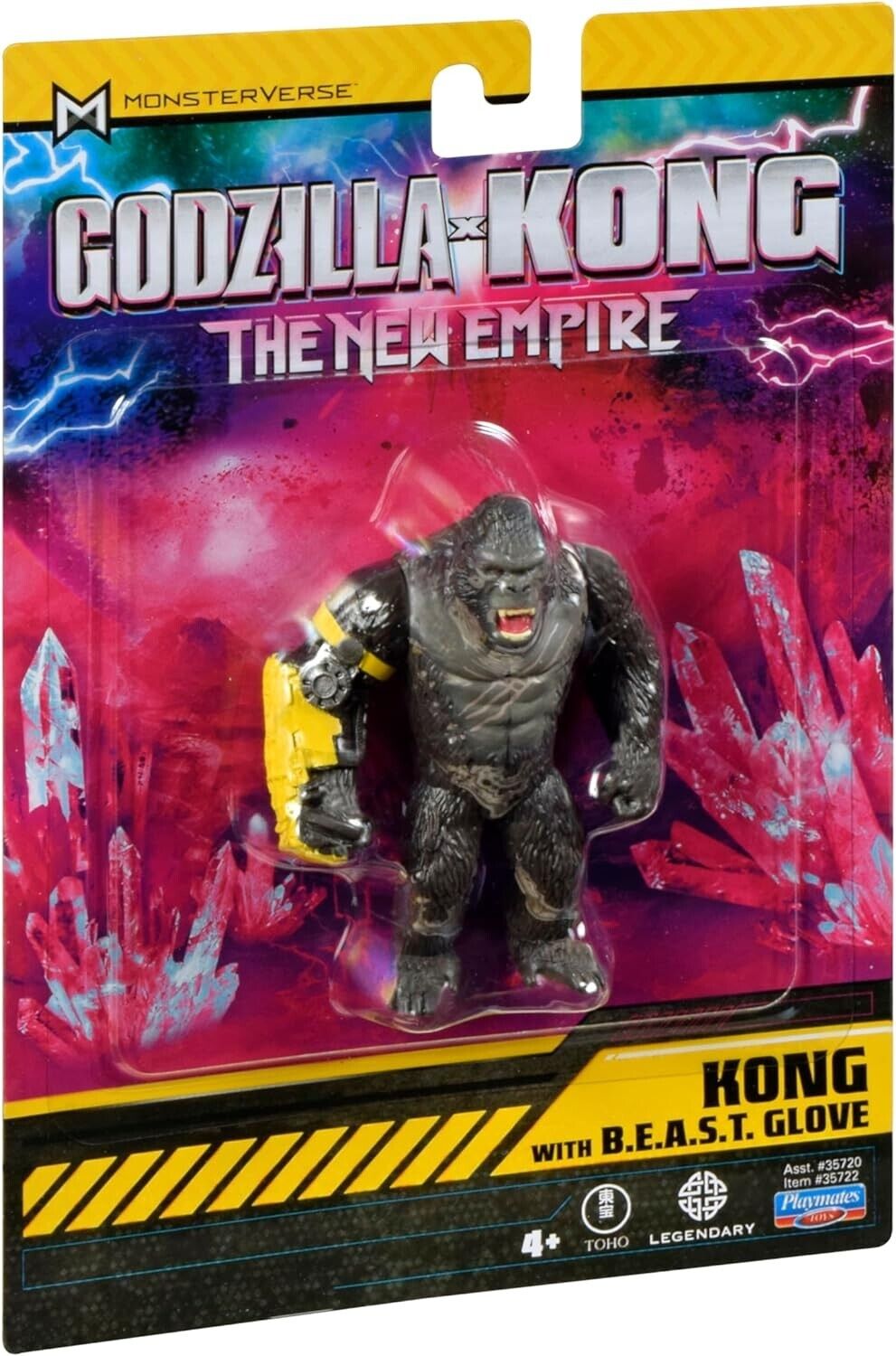MonsterVerse Godzilla x Kong: The New Empire, 3.25-Inch Kong Action Figure Toy,