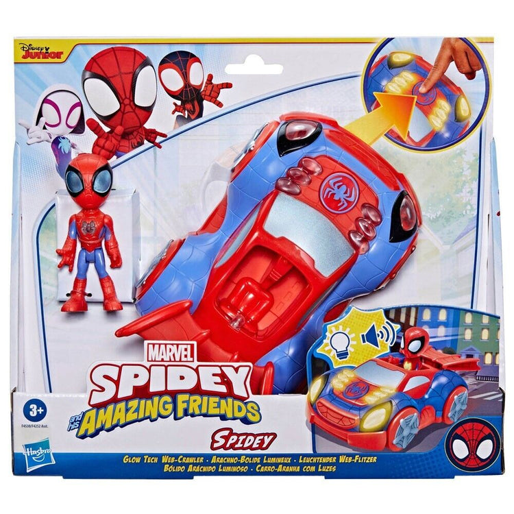 New Spidey & Friends Glow Tech Web-Crawler Toy - Fun for Kids!