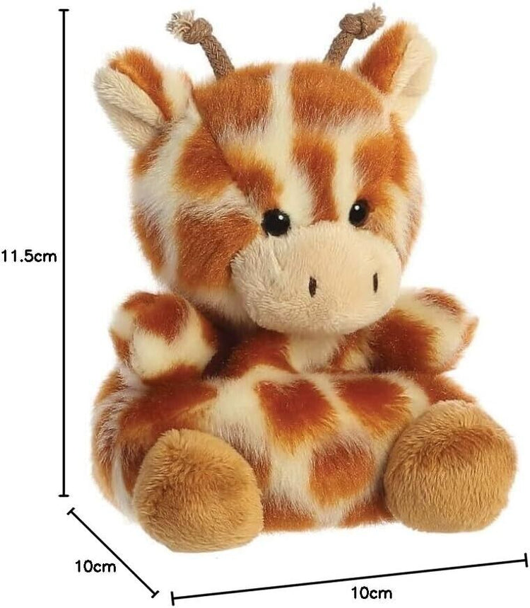 Aurora Palm Pals, Safara The Giraffe Soft Toy, 33477, 5 inches, Multi-Coloured