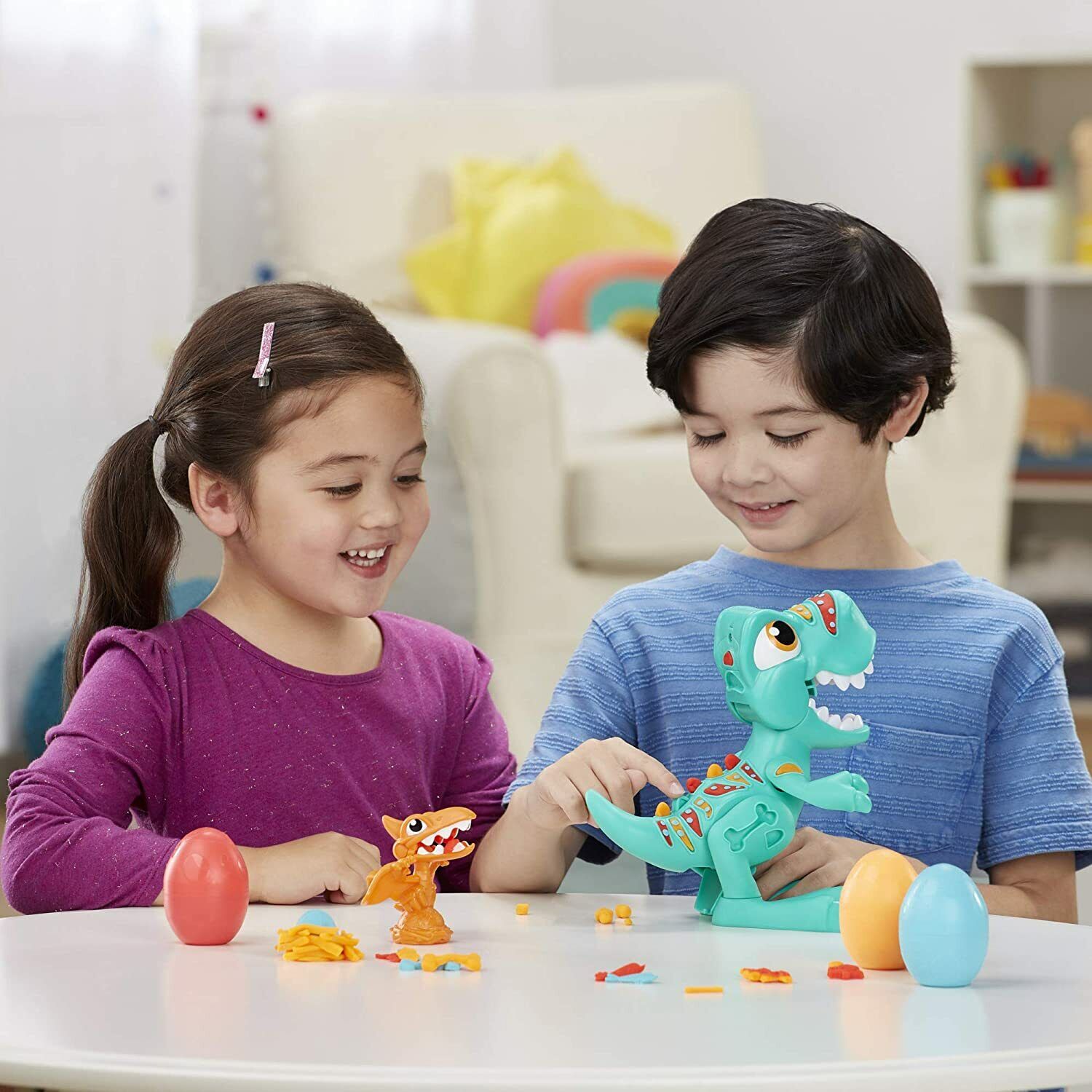 New Play-Doh Dino Crew Crunchin' T-Rex with 3 Eggs - Non-Toxic Fun for Kids