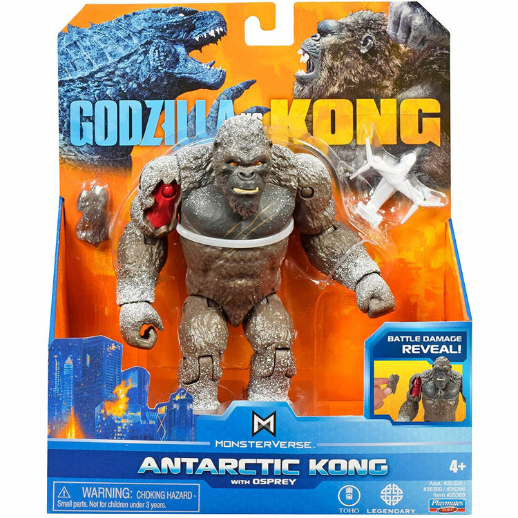 New MonsterVerse Godzilla Vs. Kong 6-Inch Figure - Antarctic Kong with Osprey