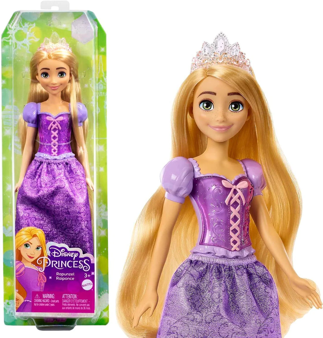 Disney Princess Toys Dolls Brand New Sleeping Beauty Snow White Shimmer Dolls - RAPUNZEL