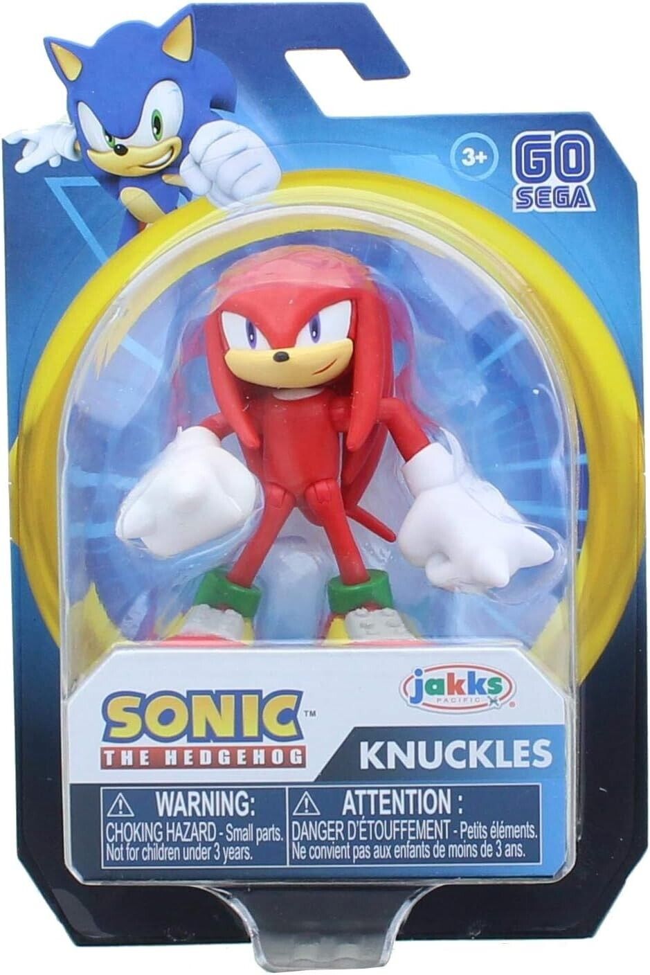 Sonic The Hedgehog Action Figure 2.5 Inch Knuckles Collectible Toy,Red