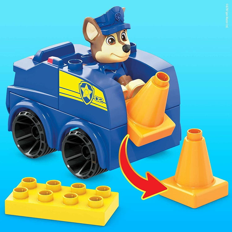 New Mega Bloks PAW Patrol Chase's Patrol Car - Ready for Action!