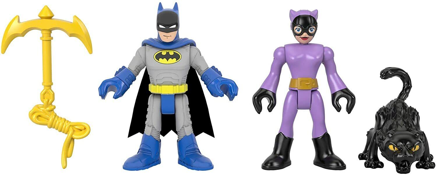 New Imaginext DC Super Friends Batman & Catwoman Action Figures