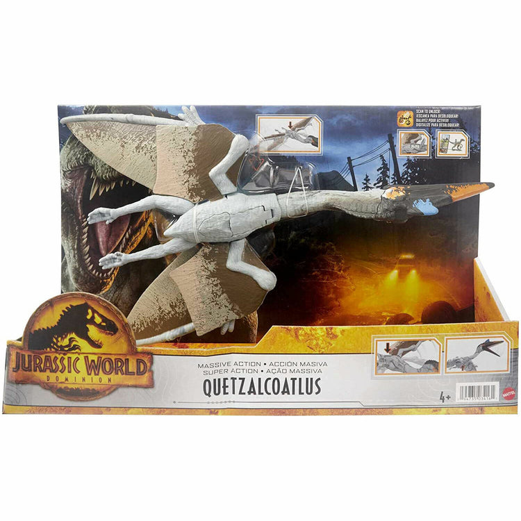 New Jurassic World Dominion Quetzalcoatlus Dinosaur Figure - Massive Action Toy