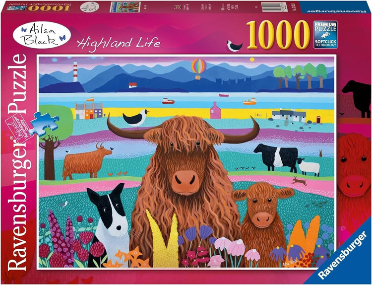 Ravensburger Highland Life 1000 Piece Jigsaw Puzzles for Adults and Kids Age 12