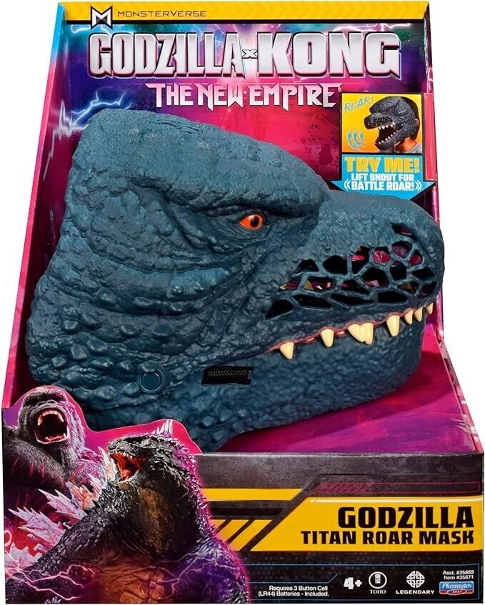 Godzilla x Kong: The New Empire, Authentic Interactive Godzilla Mask, Realistic