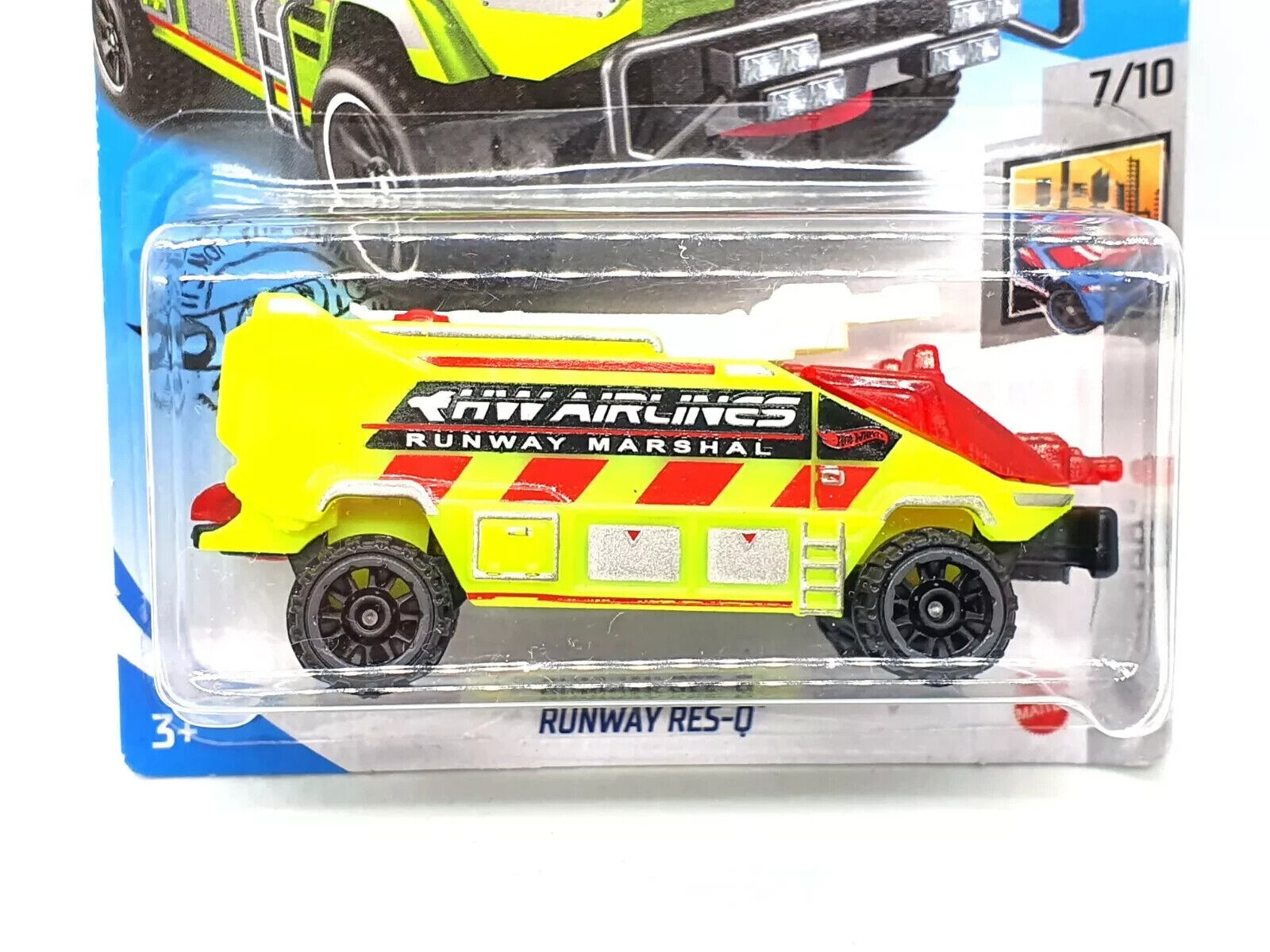 Hot Wheels Runway Marshal Rescue RES-Q Kids Model Diecast Toy Car HW Metro 1:64