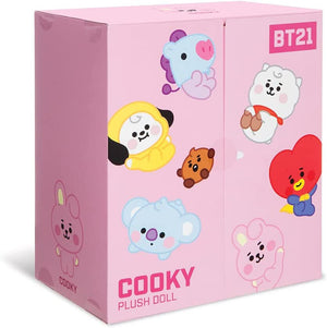 "Aurora BT21 COOKY Plush Toy 8" Large Size Soft Kids Gift Box Cuddly Stuffed"