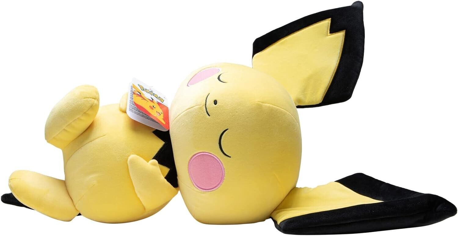 Pokémon PKW3113 Official & Premium Quality 18-inch Pichu Adorable, Ultra-Soft