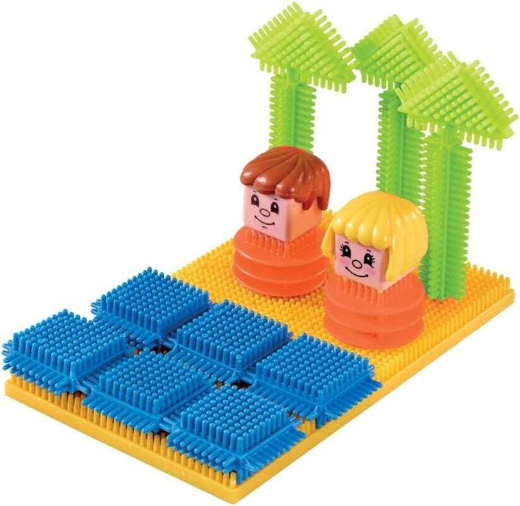 Stickle Bricks Build it Box, 100 Pieces - Stimulate Imagination and Motor Skills