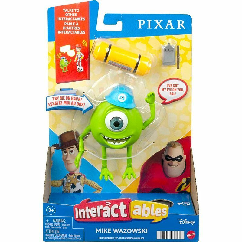 NEW Disney Pixar Monsters Inc Mike Wazowski Talking Figure Interactables