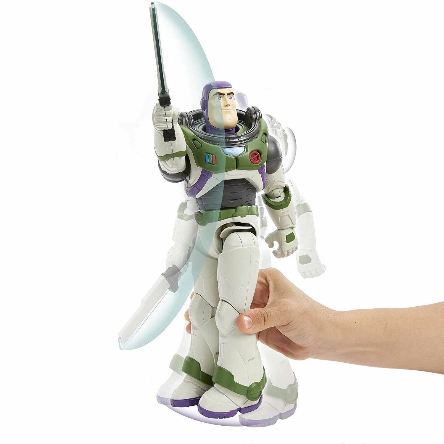 Disney Pixar Buzz Lightyear Figure with Laser Blade Lights and Sounds