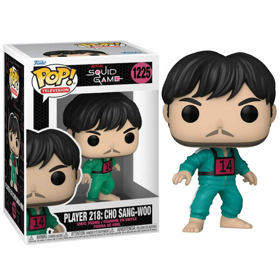 Netflix Squid Game Pop! TV Vinyl Figure - Player 218: Cho Sang-Woo - New & Seale