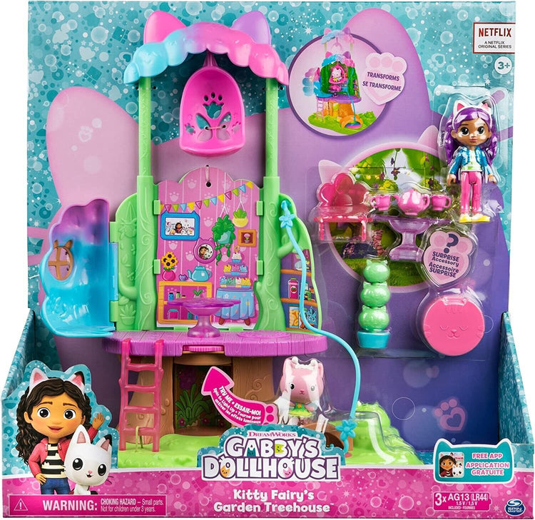 Kitty Fairy's Garden TreehouseGabby's Dollhouse Playset-Limited stock