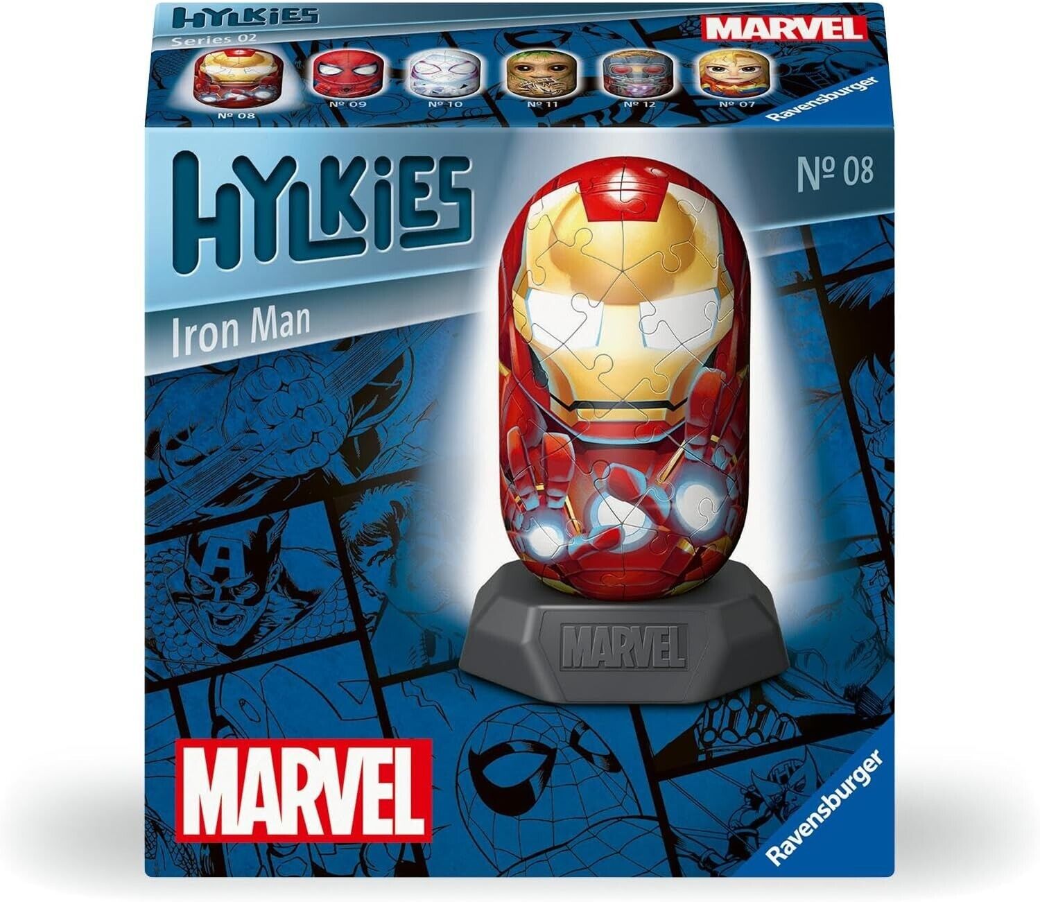 Ravensburger 12001157 Marvel Hylkies Figures Iron Man- Collectable Toys and Gift