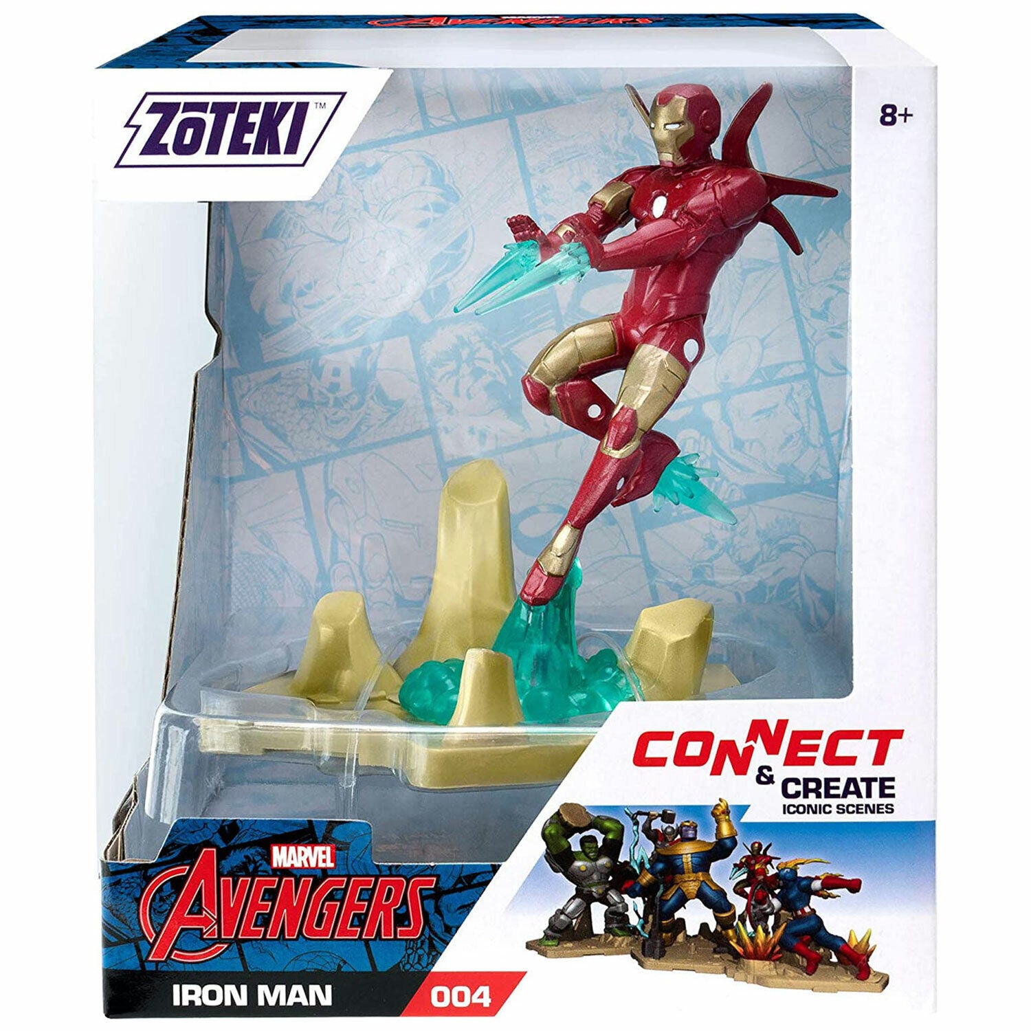 Zoteki Marvel Avengers Iron Man #004 Collectible Figure 4-Inch Series 1