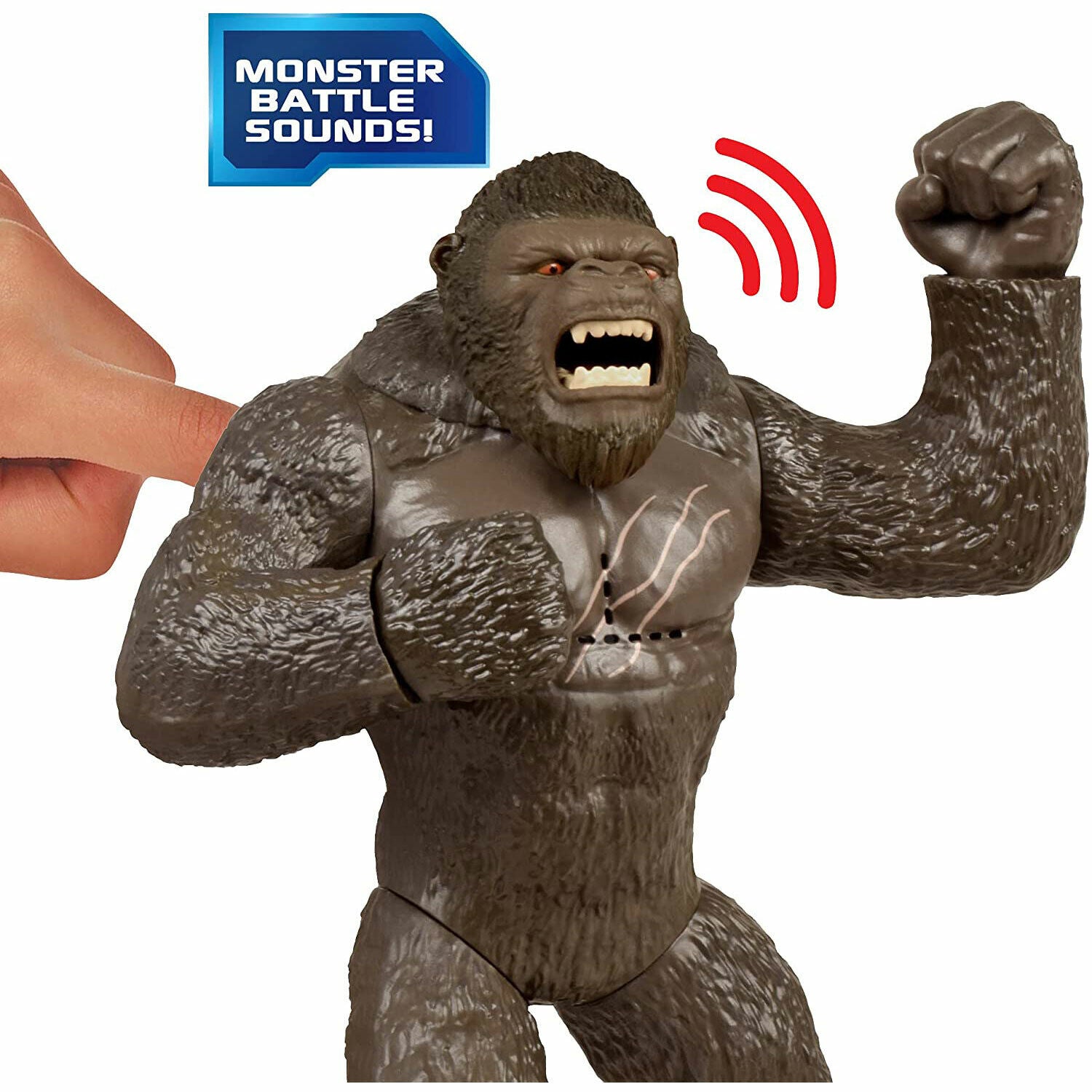 MonsterVerse Battle Roar Kong Figure - 7" Sound Action Toy