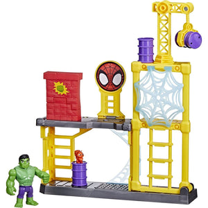 New Marvel Spidey & Friends Hulk's Smash Yard Playset - Sealed Box