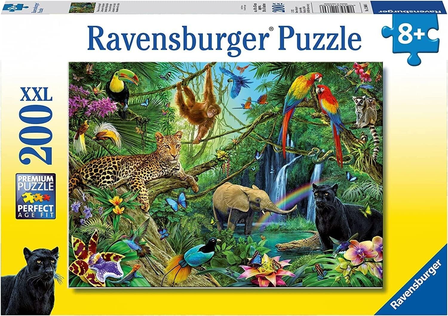 Ravensburger 200 XXL Piece Jigsaw Puzzle 'ANIMALS IN THE JUNGLE' ~ New & Sealed