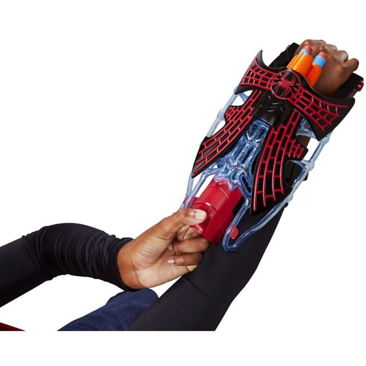 New Marvel Spider-Man Miles Morales Tri-Shot Nerf Blaster - Across the Spider-Ve