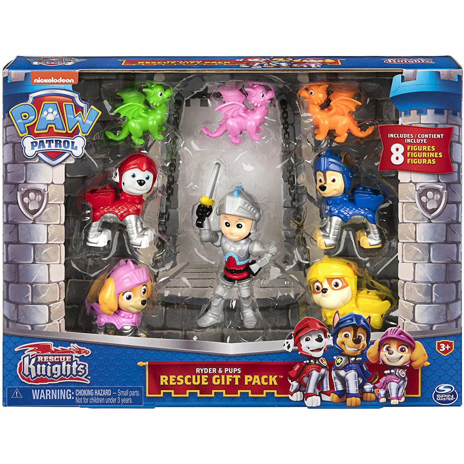 New PAW Patrol Rescue Knights Ryder & Pups Gift Pack