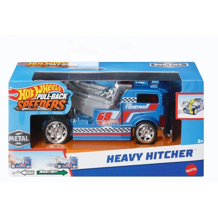 HOT WHEELS PULL-BACK SPEEDERS ASSOTMENT SELECT YOUR FAVOURITE HEAVY HITCHER