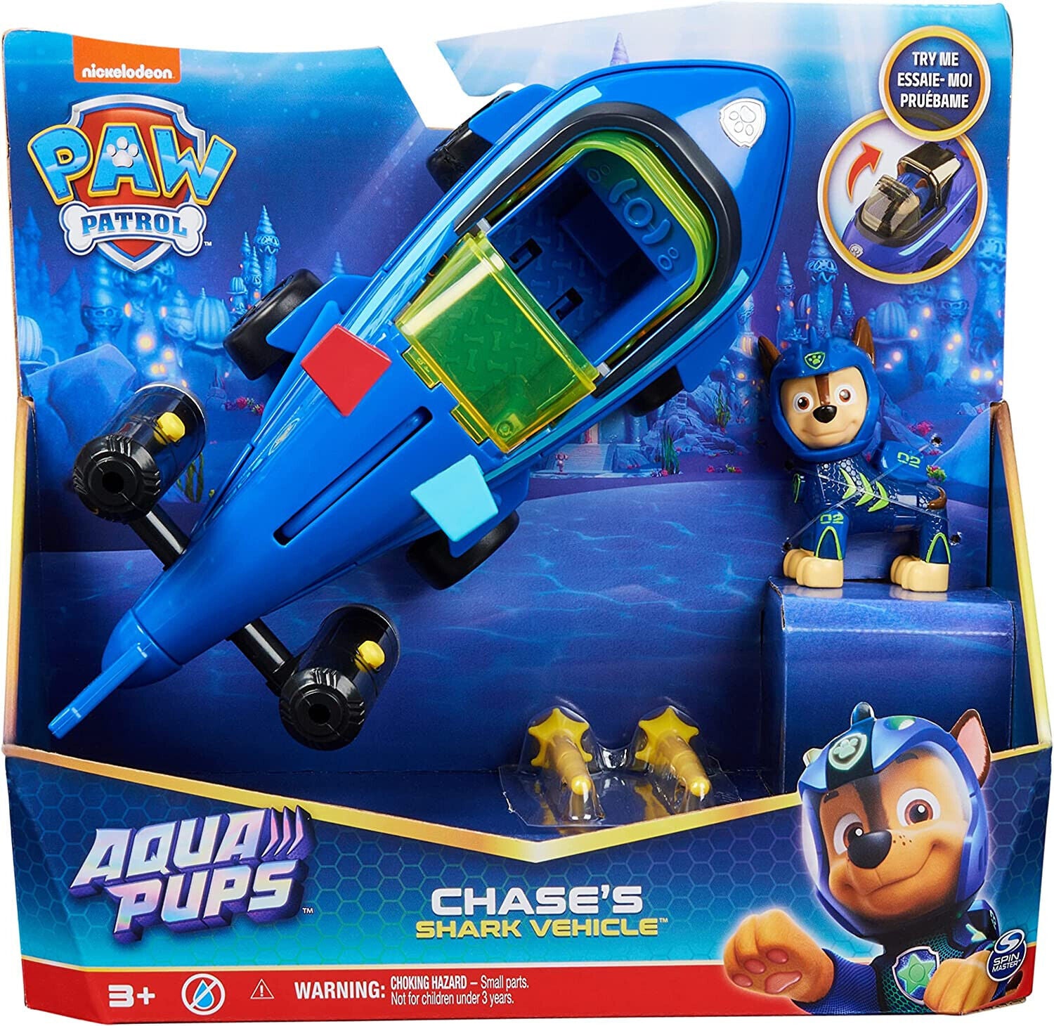 Paw Patrol Chase Aqua Themed Vehicle - New in Box!