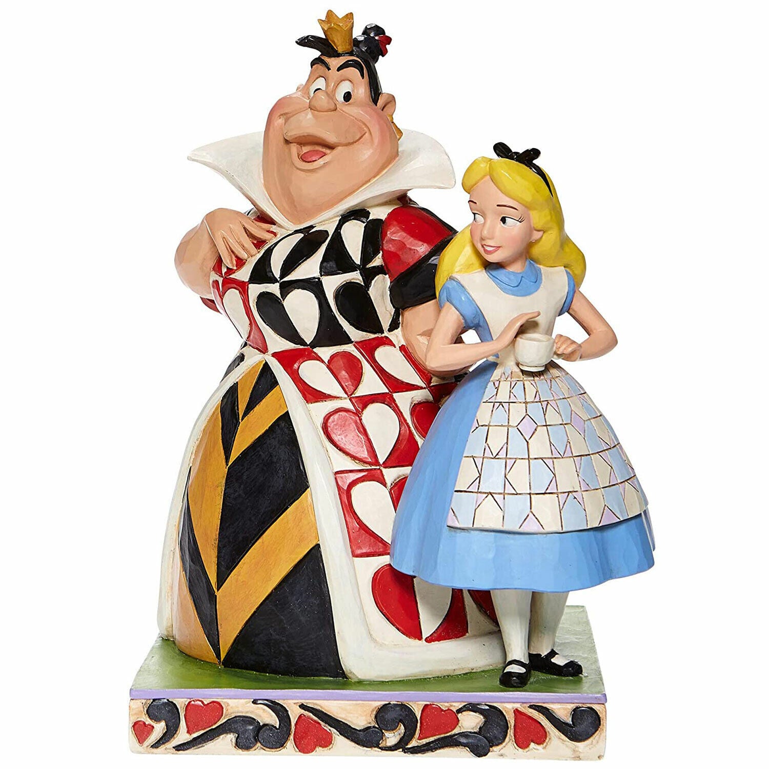 Disney Traditions Figurine - Alice and Queen of Hearts in Chaos and Curiosity