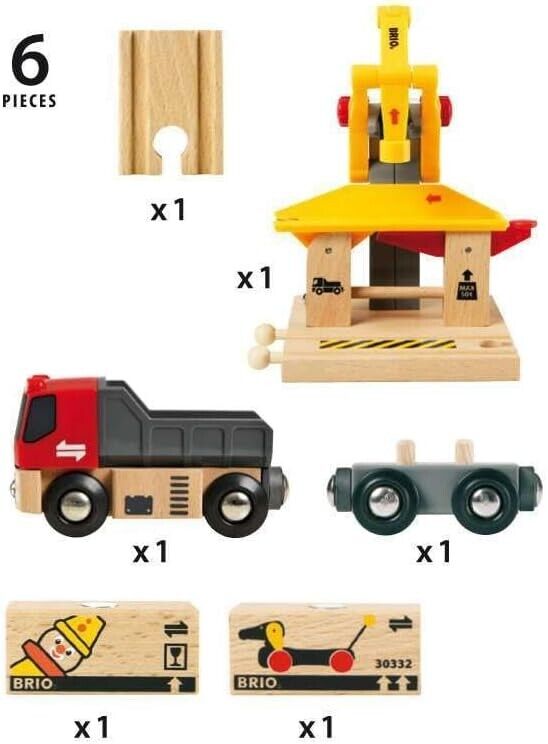 BRIO World Freight Goods Station for Kids Age 3 Years Up - Compatible With All B