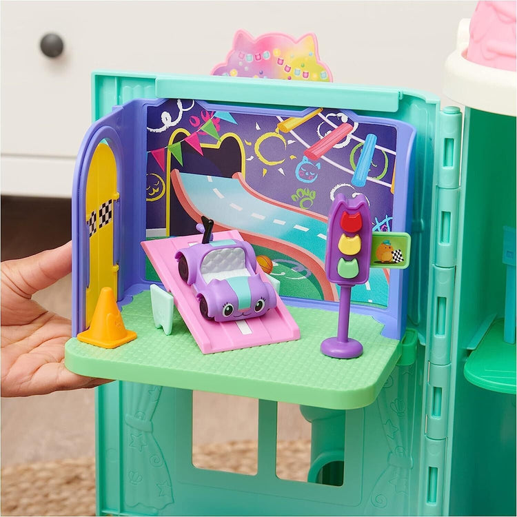 Gabby's Dollhouse 6064149 Purr-ific Play Room with Carlita Car, Accessories