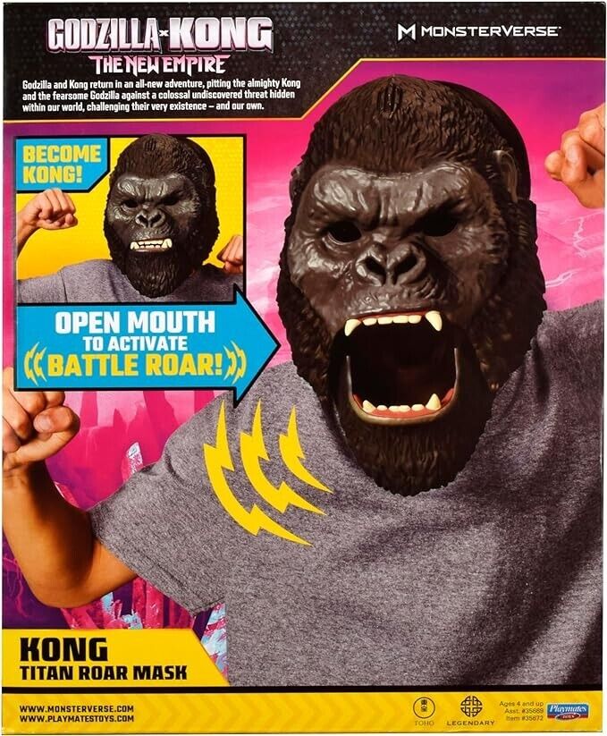 Godzilla x Kong: The New Empire, Authentic Interactive Kong Mask, Realistic