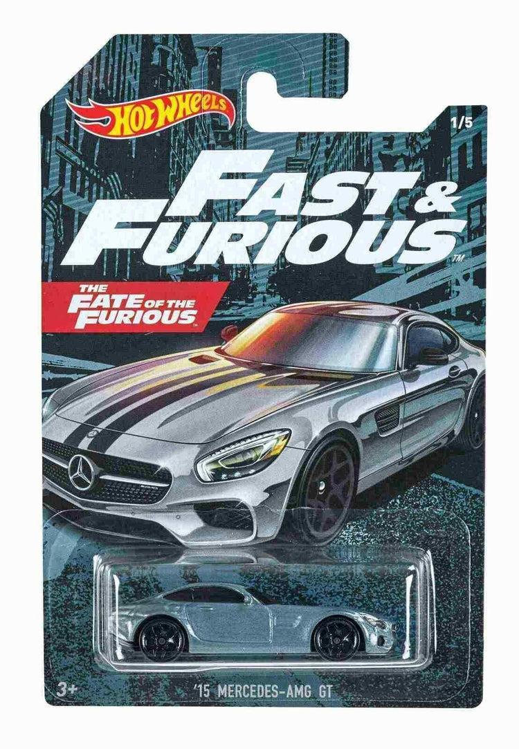 2021 Hot Wheels Fast & Furious 1:64 Scale Cars - Choose Your Favorite Fast Five - 15' Mercedes- AMG GT