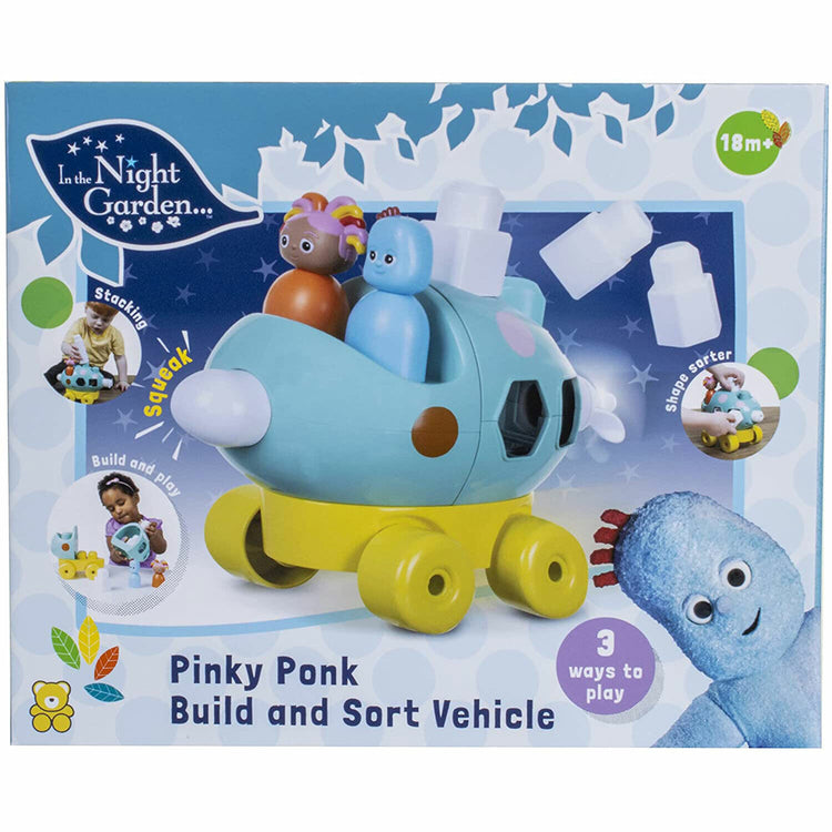 New In the Night Garden Pinky Ponk Build & Sort Vehicle - Fast Ship!