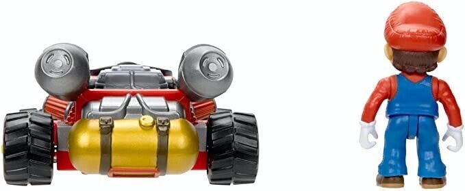 New Official Super Mario Bros Movie Kart Racer & Action Figure - Mario