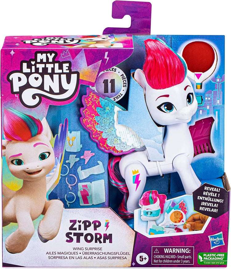 My Little Pony Toys Zipp Storm Wing Surprise Fashion Doll with Wings and Acc.