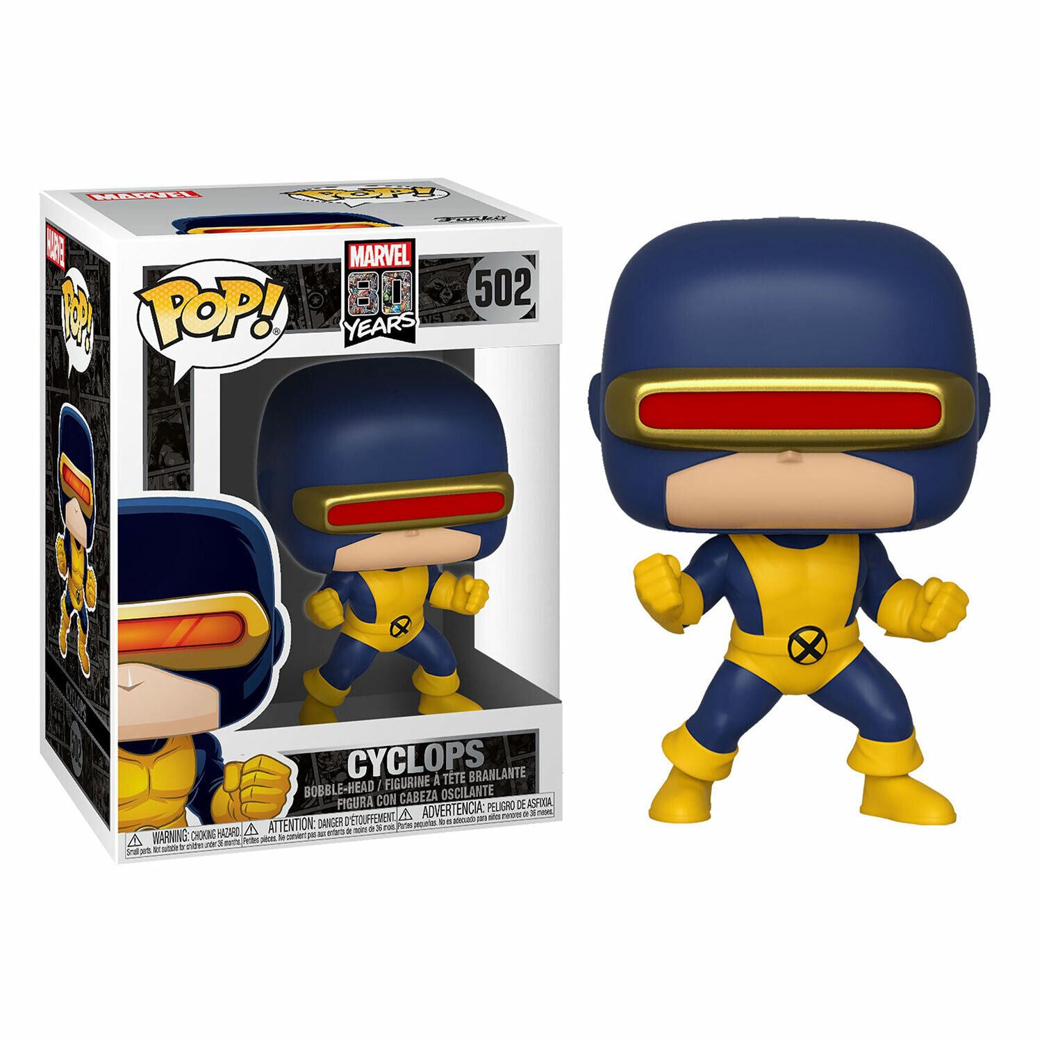 Marvel 80 Years Cyclops Pop! Vinyl Figure - First Appearance - Brand New