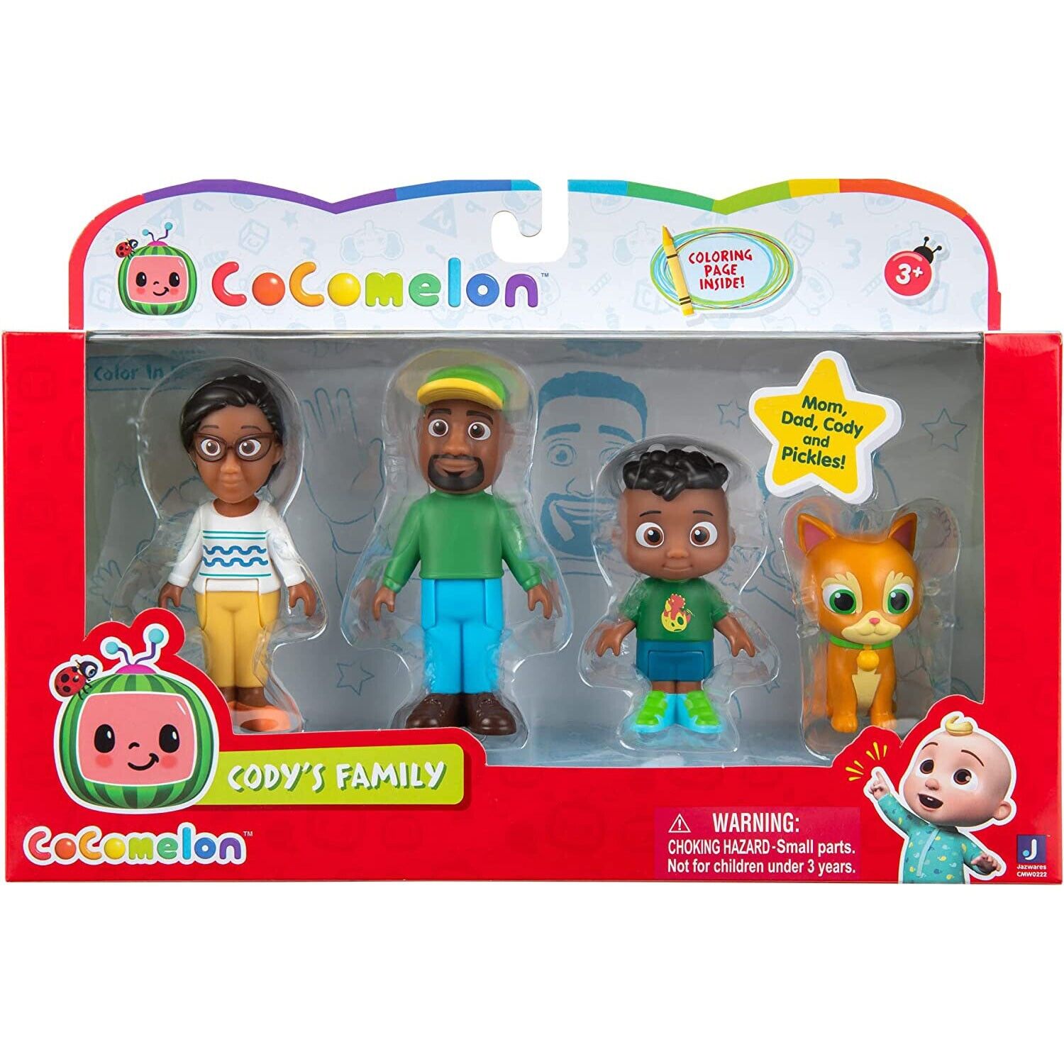 New CoComelon Cody's Family 4-Figure Pack - Fun Toy Set for Kids