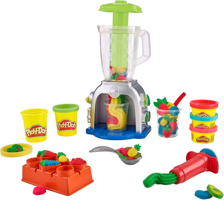 Play-Doh Swirlin Smoothies Toy Blender Playset, Play Kitchen Appliance